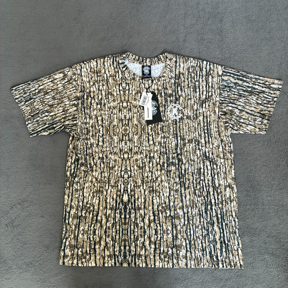 Crooks & Castles Black Khaki Camo Short Sleeve Streetwear T-Shirt Men's Size M